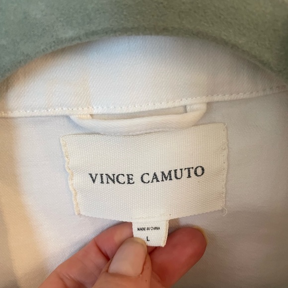 Vince Camuto white jean jacket -L - Picture 3 of 3
